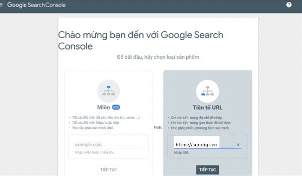 Tạo Tài Khoản Google Search Console 