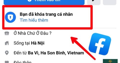 Khóa bảo vệ trang cá nhân trên facebook