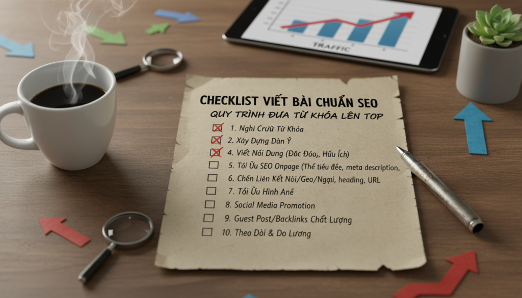 checklist viet bai chuan seo featured